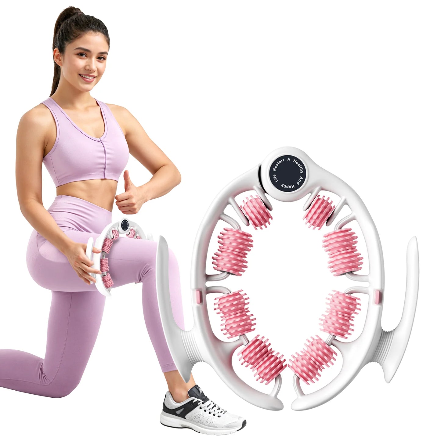 Push-Pull Massage Roller for Deep Tissue