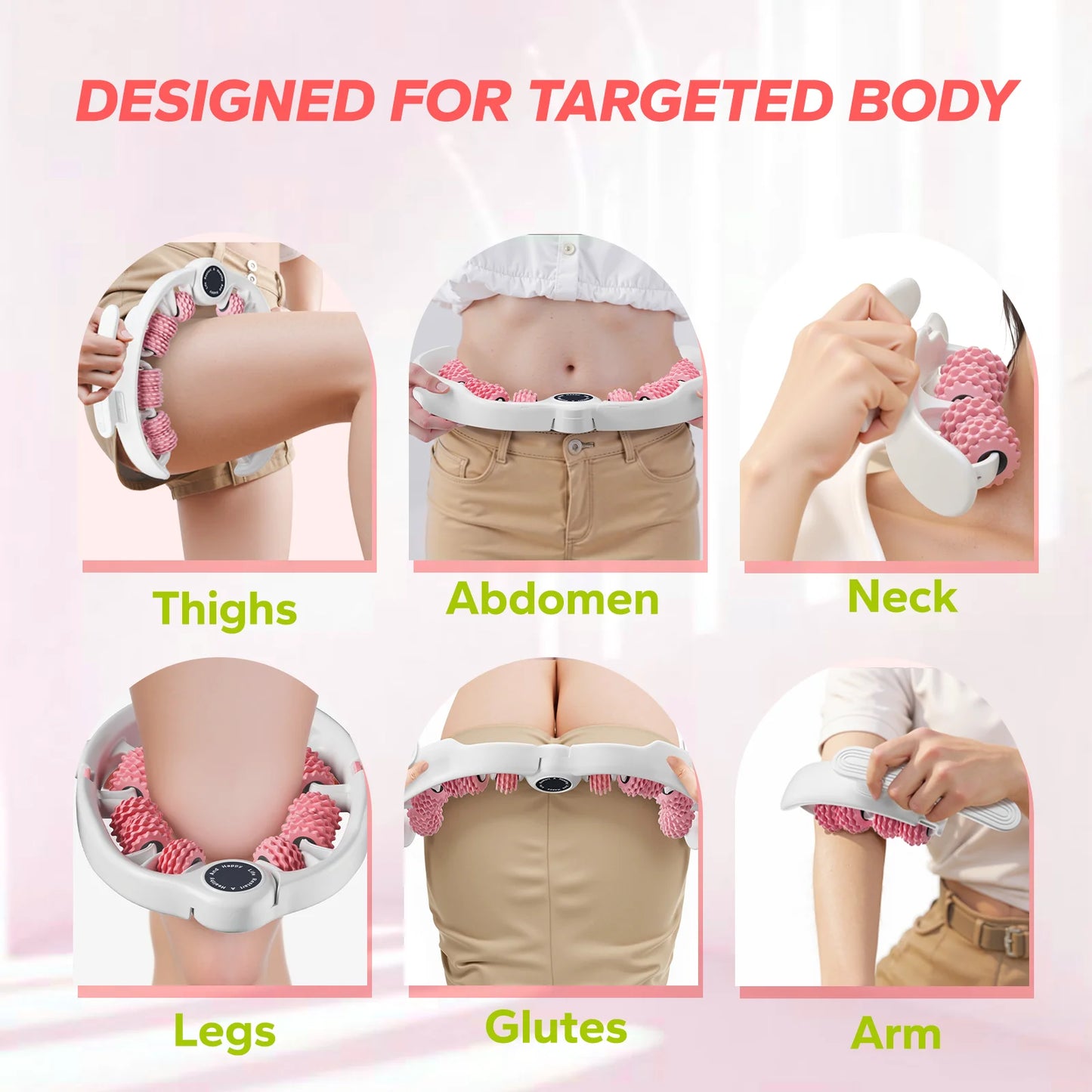 Push-Pull Massage Roller for Deep Tissue